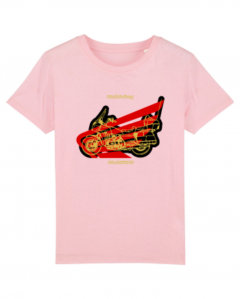 Golden Motorcycle 1 Cotton Pink