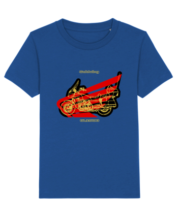 Golden Motorcycle 1 Majorelle Blue
