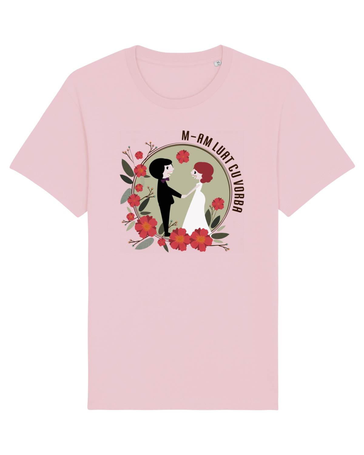 Tricou mânecă scurtă Unisex Rocker Cotton Pink