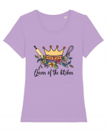 Queen of the kitchen Tricou mânecă scurtă guler larg fitted Damă Expresser