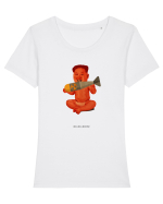 Micul KIM Tricou mânecă scurtă guler larg fitted Damă Expresser