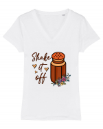 Shake it off Tricou mânecă scurtă guler V Damă Evoker