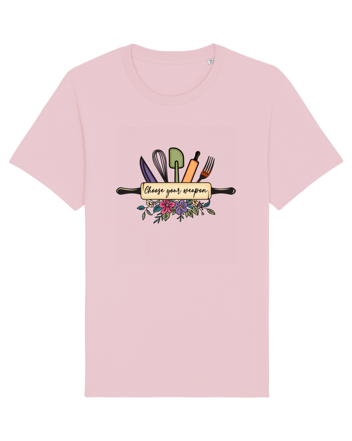 Tricou mânecă scurtă Unisex Rocker Cotton Pink