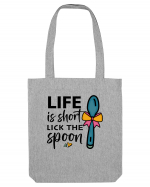 Life is short lick the spoon Sacoșă textilă