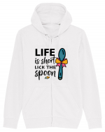 Life is short lick the spoon Hanorac cu fermoar Unisex Connector