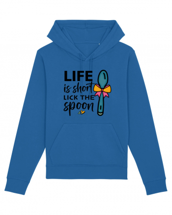 Life is short lick the spoon Royal Blue