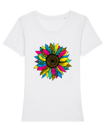 Sunflower summer colors White