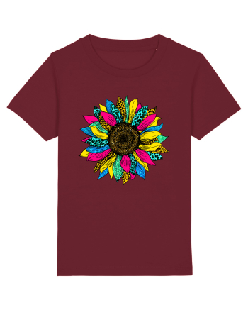Sunflower summer colors Burgundy