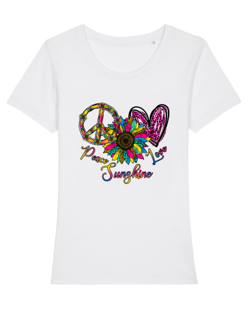 Peace Sunshine Love White