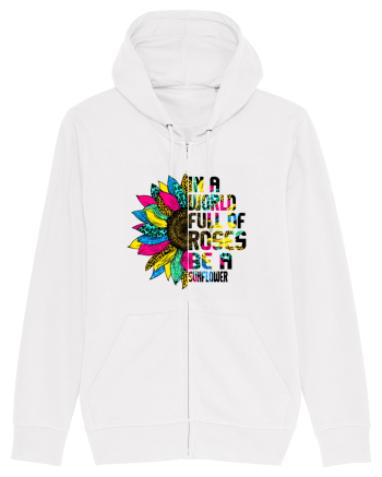 In a world full of roses be a sunflower White