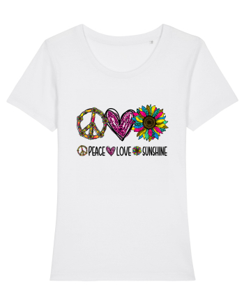 Peace Love Sunshine White