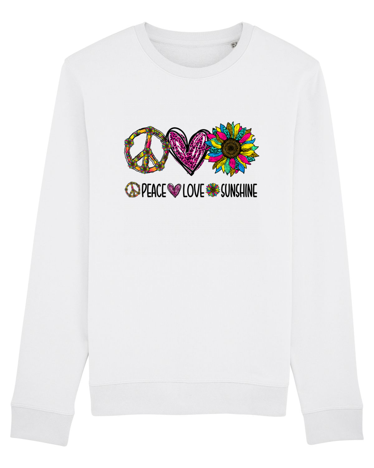 Bluză mânecă lungă Unisex Rise White