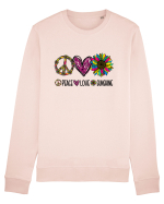 Peace Love Sunshine Bluză mânecă lungă Unisex Rise