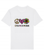 Peace Love Sunshine Tricou mânecă scurtă Unisex Rocker