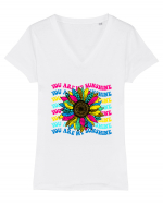 You are my sunshine Tricou mânecă scurtă guler V Damă Evoker