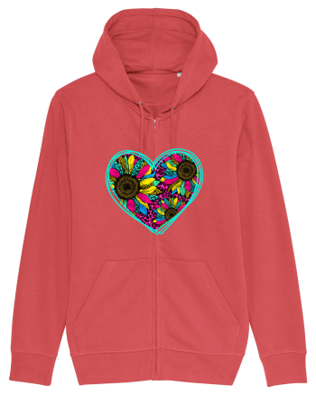 Sunflower Heart Carmine Red