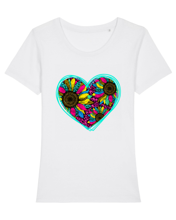 Sunflower Heart White