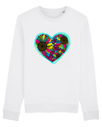 Sunflower Heart White