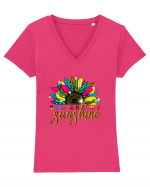 You are my sunshine Tricou mânecă scurtă guler V Damă Evoker