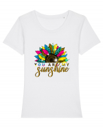 You are my sunshine Tricou mânecă scurtă guler larg fitted Damă Expresser