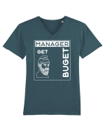 Un manager get buget Tricou mânecă scurtă guler V Bărbat Presenter