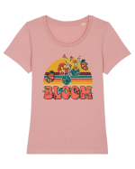 Bloom Tricou mânecă scurtă guler larg fitted Damă Expresser