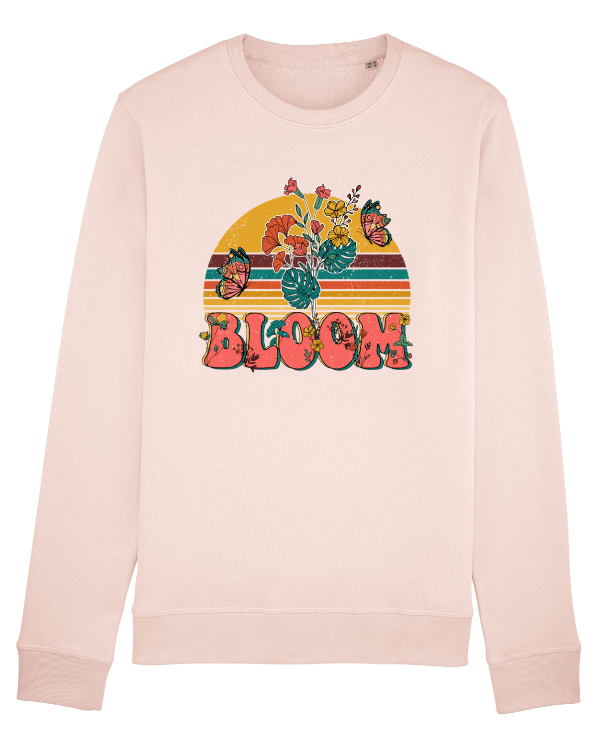 Bluză mânecă lungă Unisex Rise Candy Pink