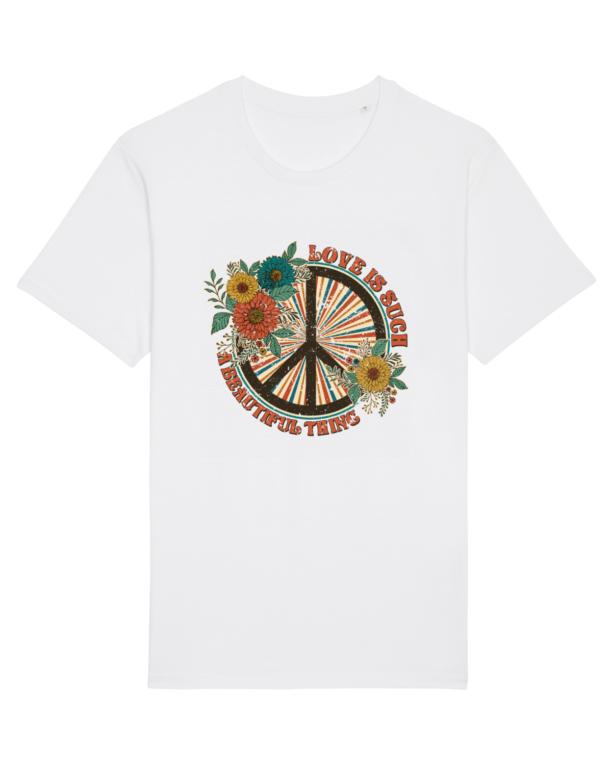 Tricou mânecă scurtă Unisex Rocker White