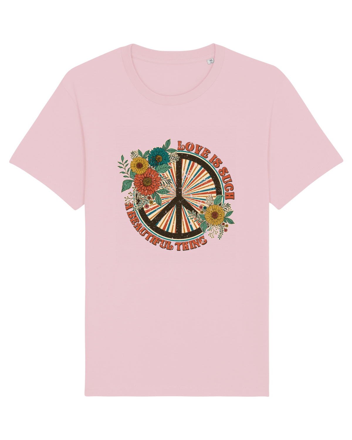 Tricou mânecă scurtă Unisex Rocker Cotton Pink