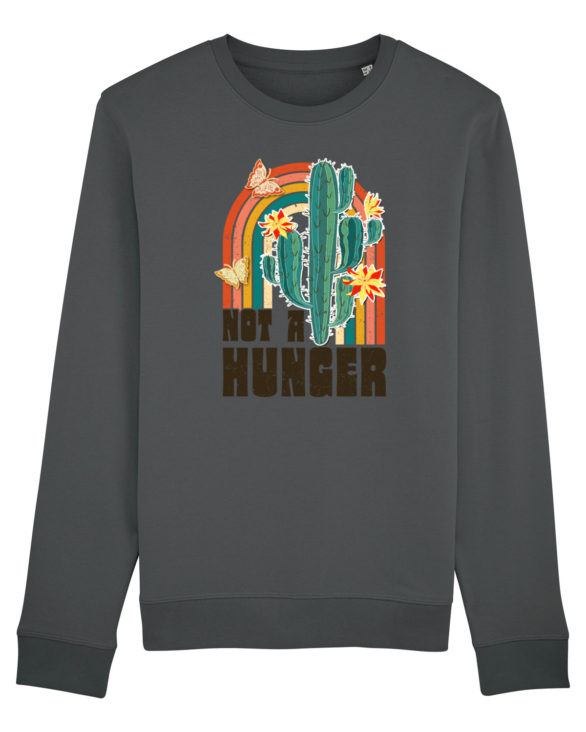 Bluză mânecă lungă Unisex Rise Anthracite