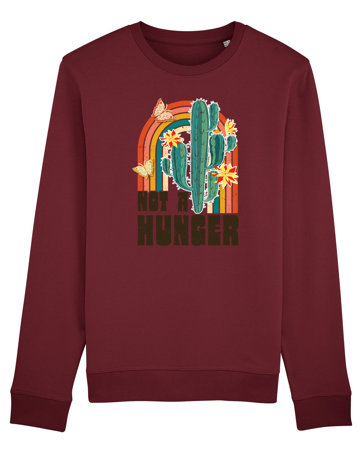 Bluză mânecă lungă Unisex Rise Burgundy