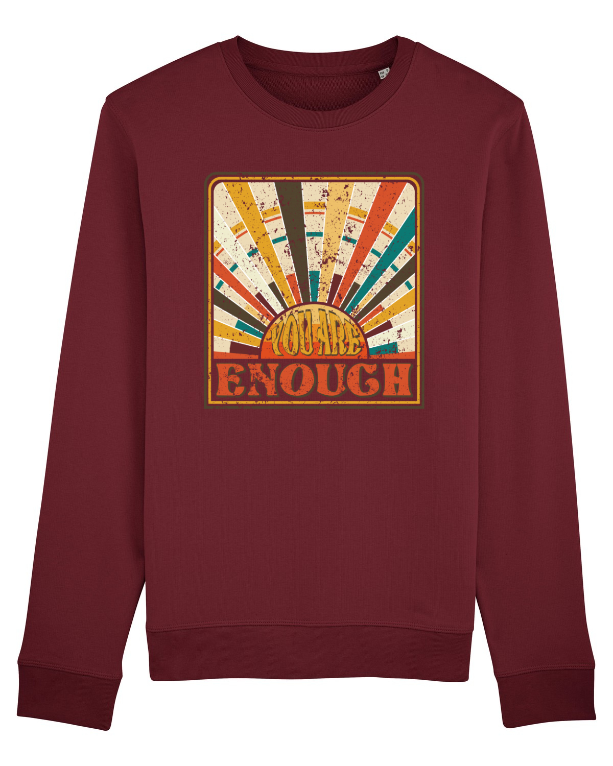 Bluză mânecă lungă Unisex Rise Burgundy
