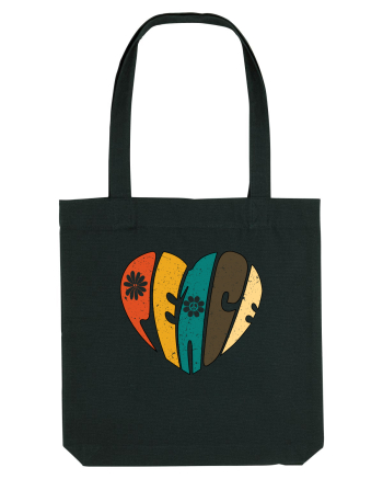 Peace Retro Heart Black