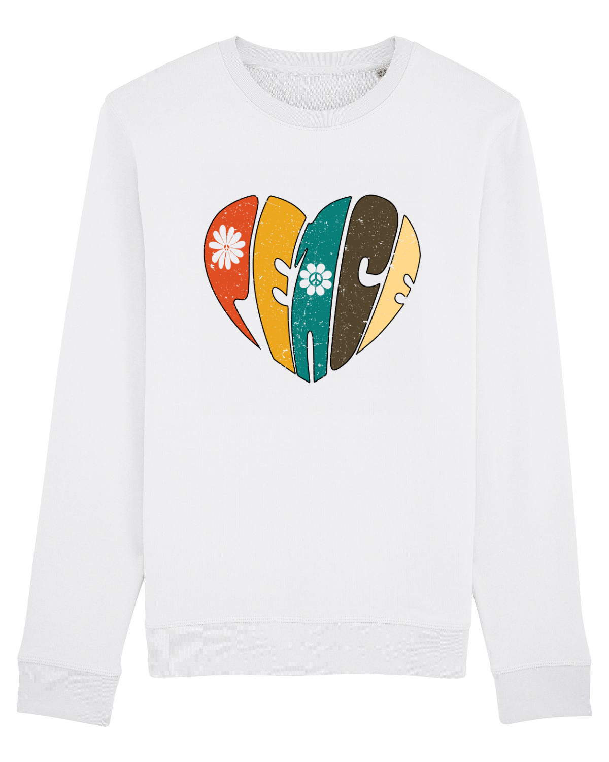 Bluză mânecă lungă Unisex Rise White