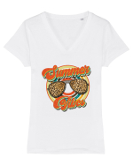 Summer Vibes Tricou mânecă scurtă guler V Damă Evoker
