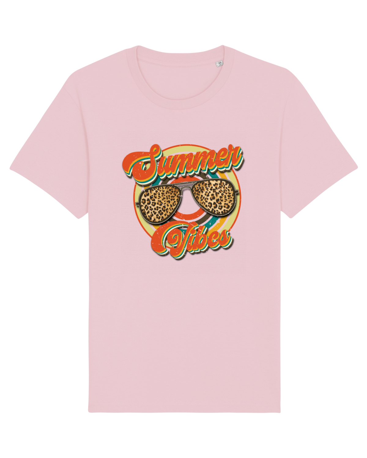 Tricou mânecă scurtă Unisex Rocker Cotton Pink