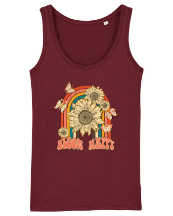 Bloom Rainbow Happy Burgundy