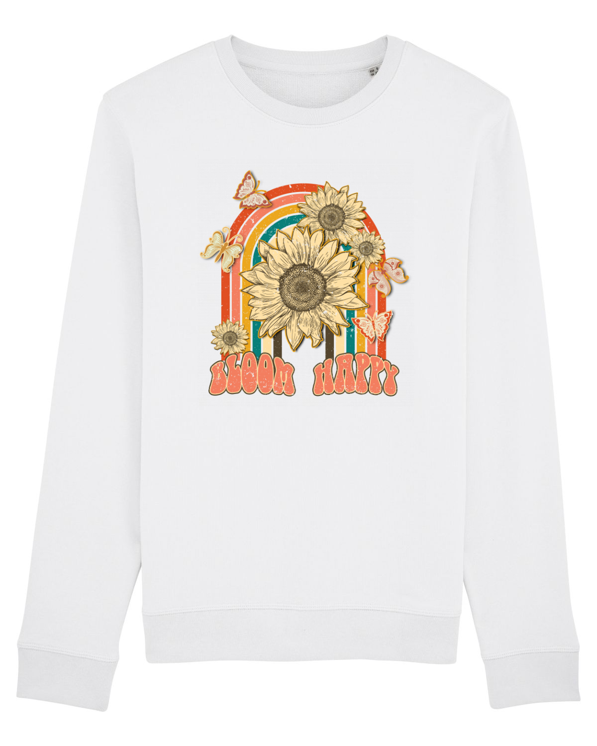 Bluză mânecă lungă Unisex Rise White