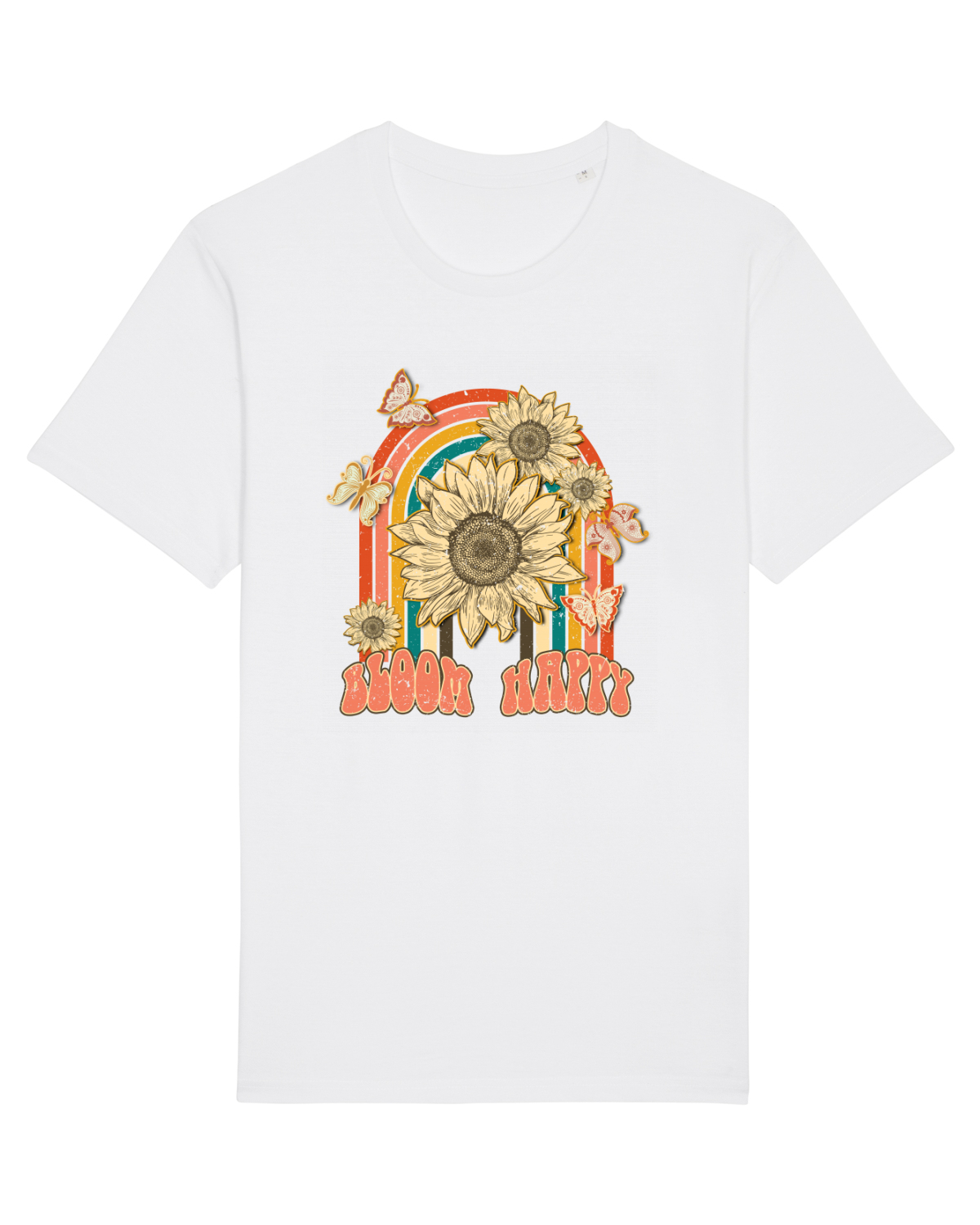 Tricou mânecă scurtă Unisex Rocker White