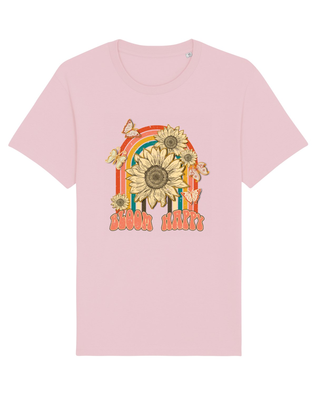 Tricou mânecă scurtă Unisex Rocker Cotton Pink