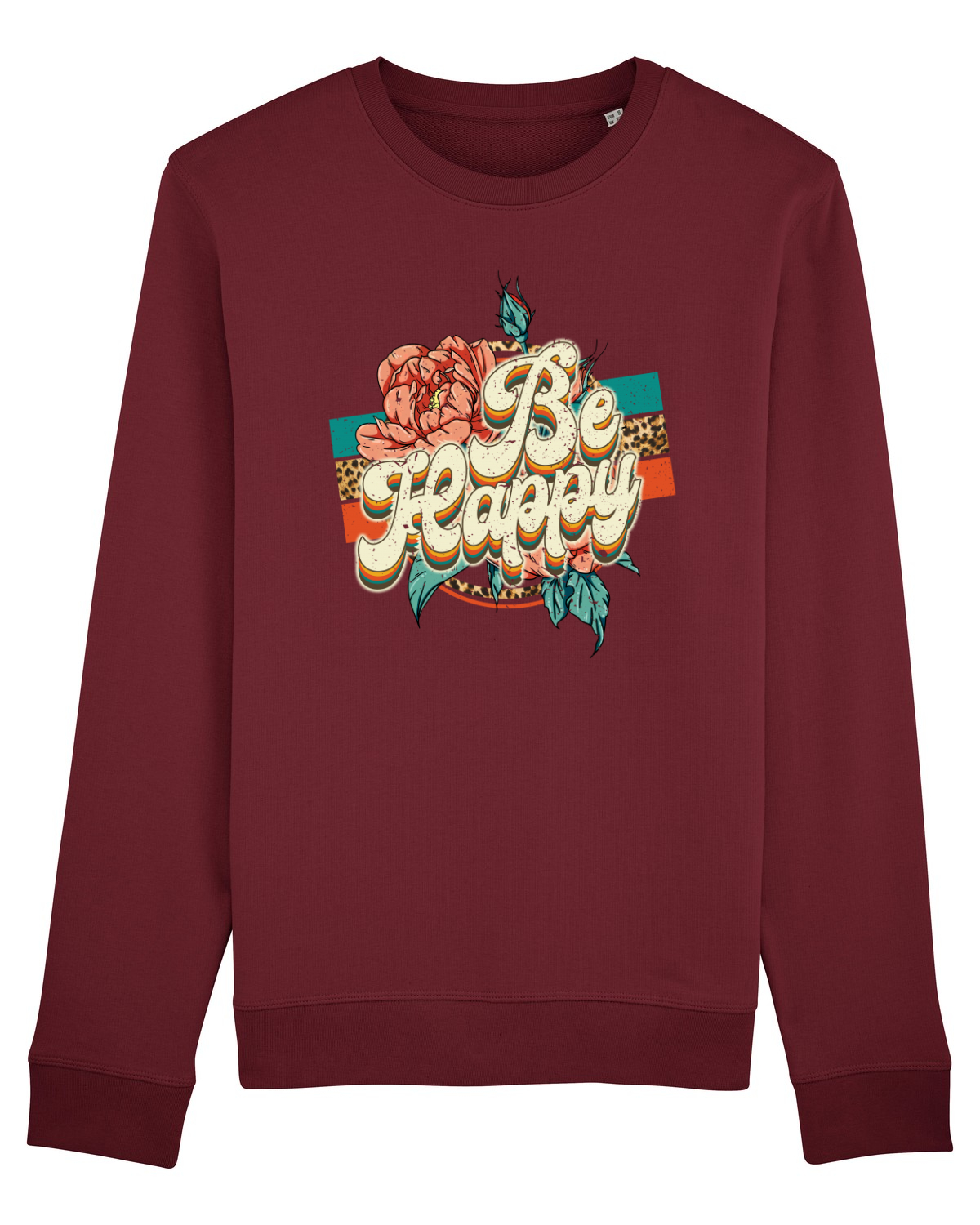 Bluză mânecă lungă Unisex Rise Burgundy