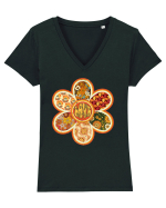 Hippie Love Tricou mânecă scurtă guler V Damă Evoker
