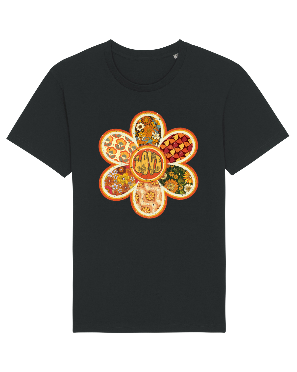 Tricou mânecă scurtă Unisex Rocker Black
