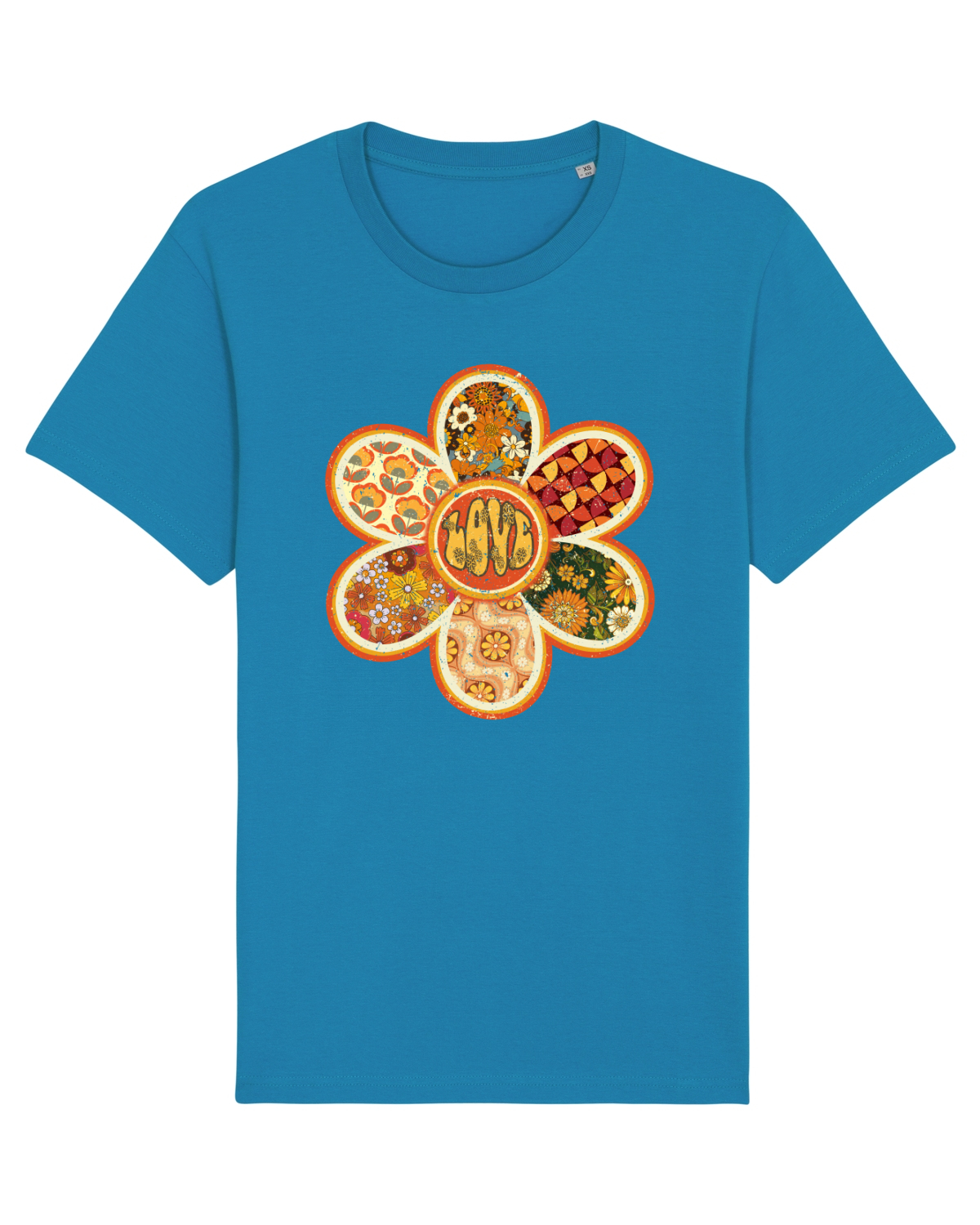 Tricou mânecă scurtă Unisex Rocker Azur