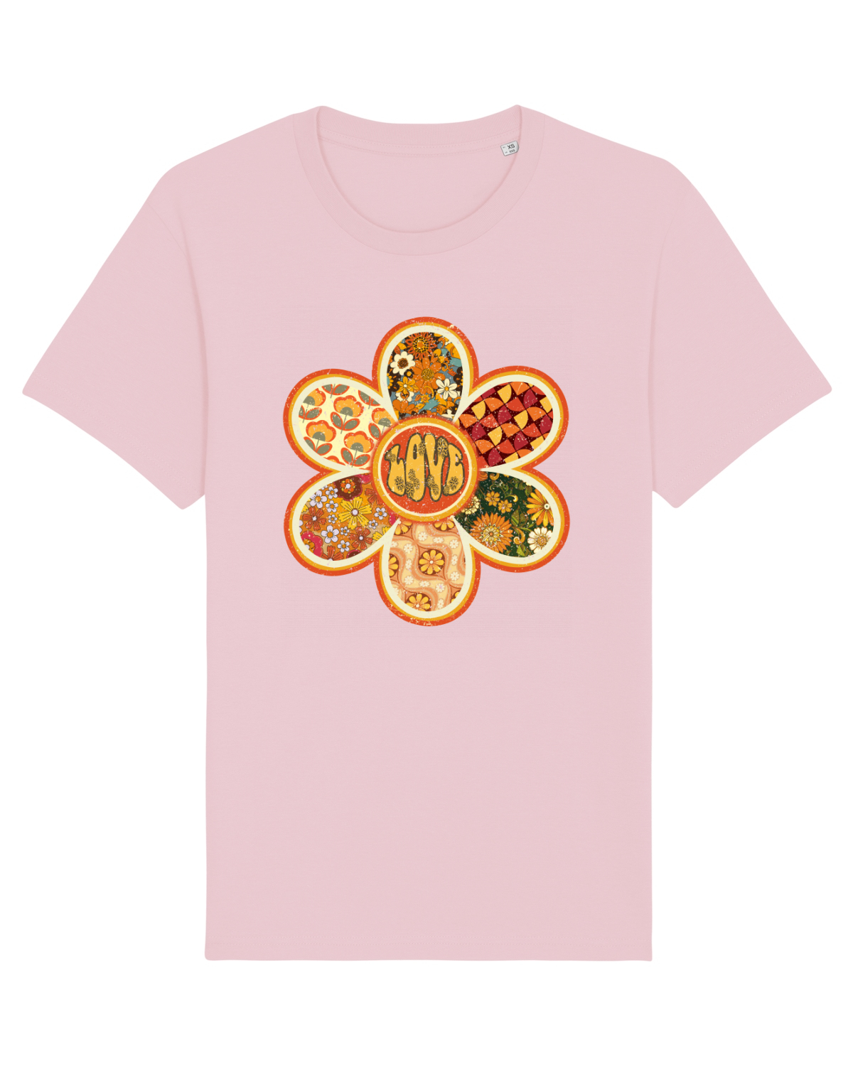 Tricou mânecă scurtă Unisex Rocker Cotton Pink