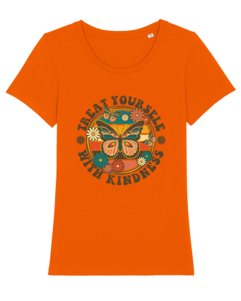 Treat Yourself With Kindness Bright Orange