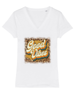 Good Vibes Tricou mânecă scurtă guler V Damă Evoker