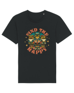 Find the Happy Tricou mânecă scurtă Unisex Rocker
