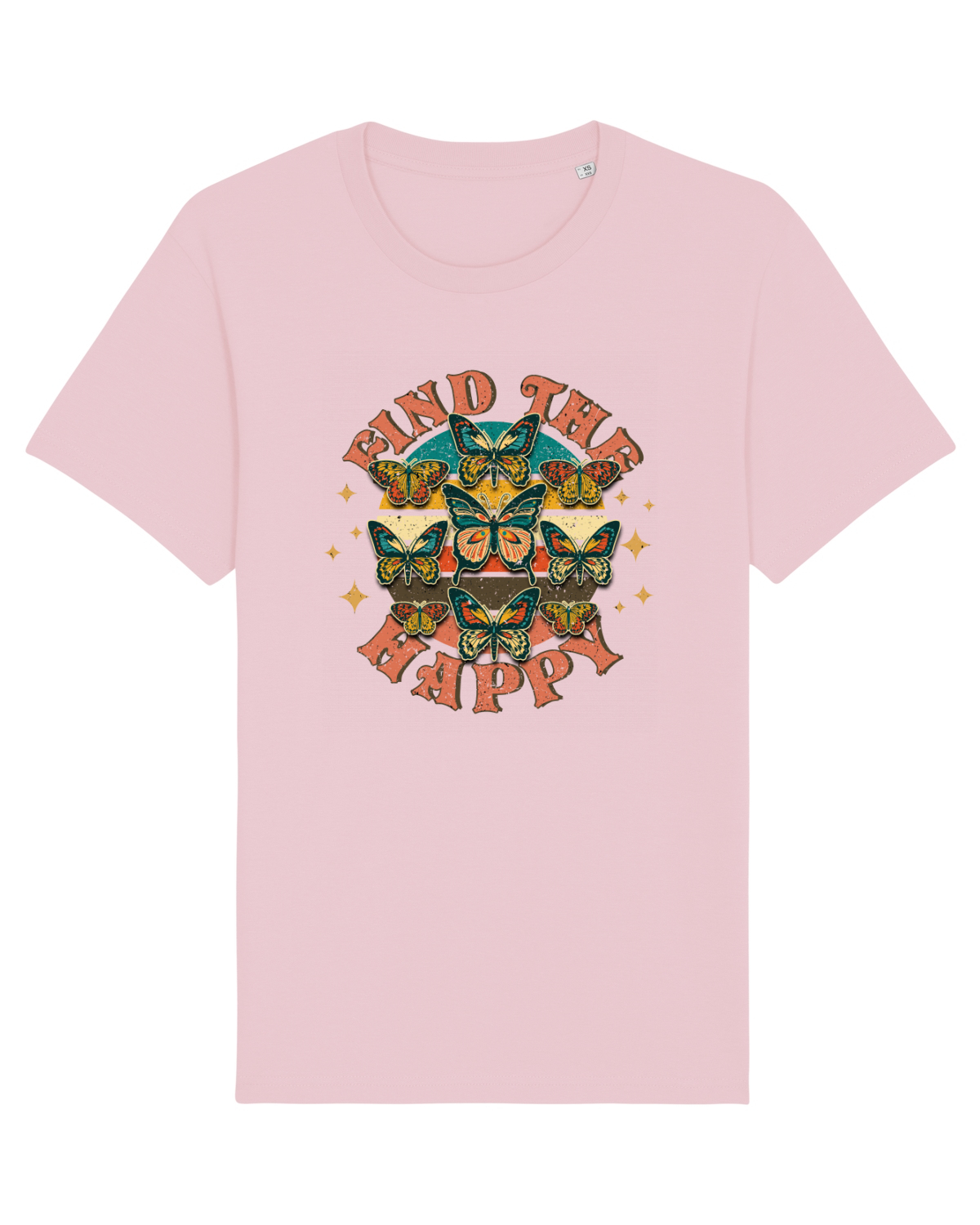 Tricou mânecă scurtă Unisex Rocker Cotton Pink