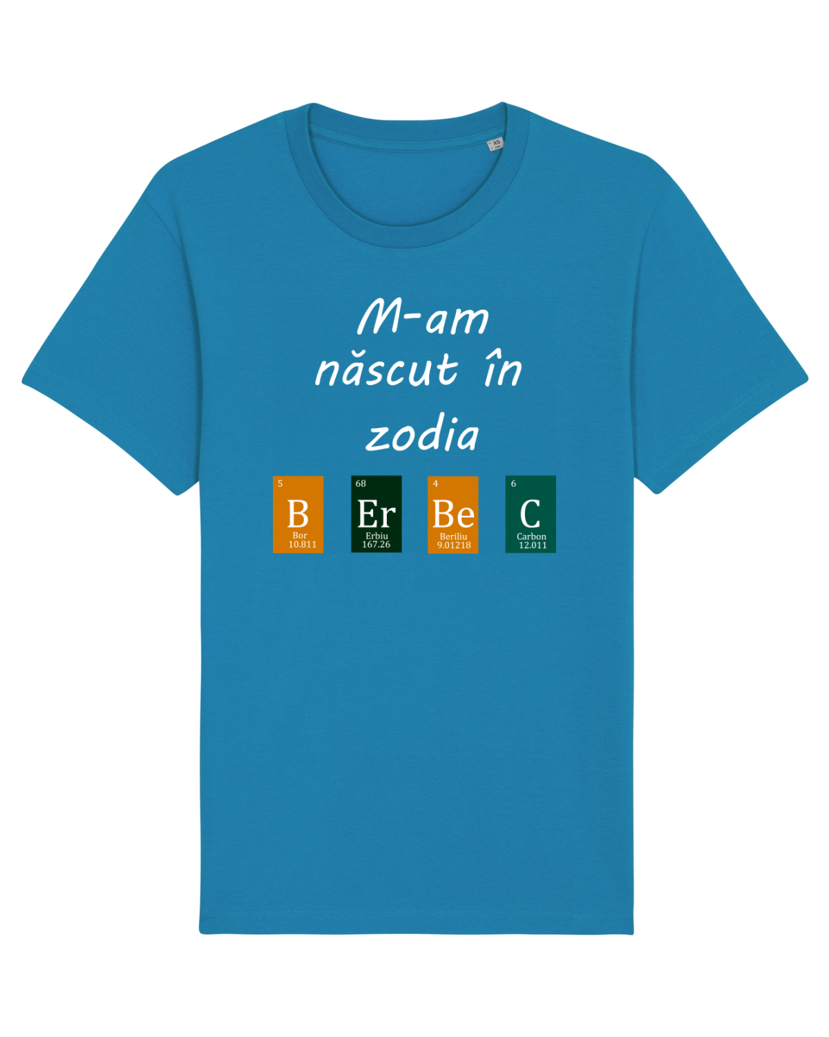 Tricou mânecă scurtă Unisex Rocker Azur